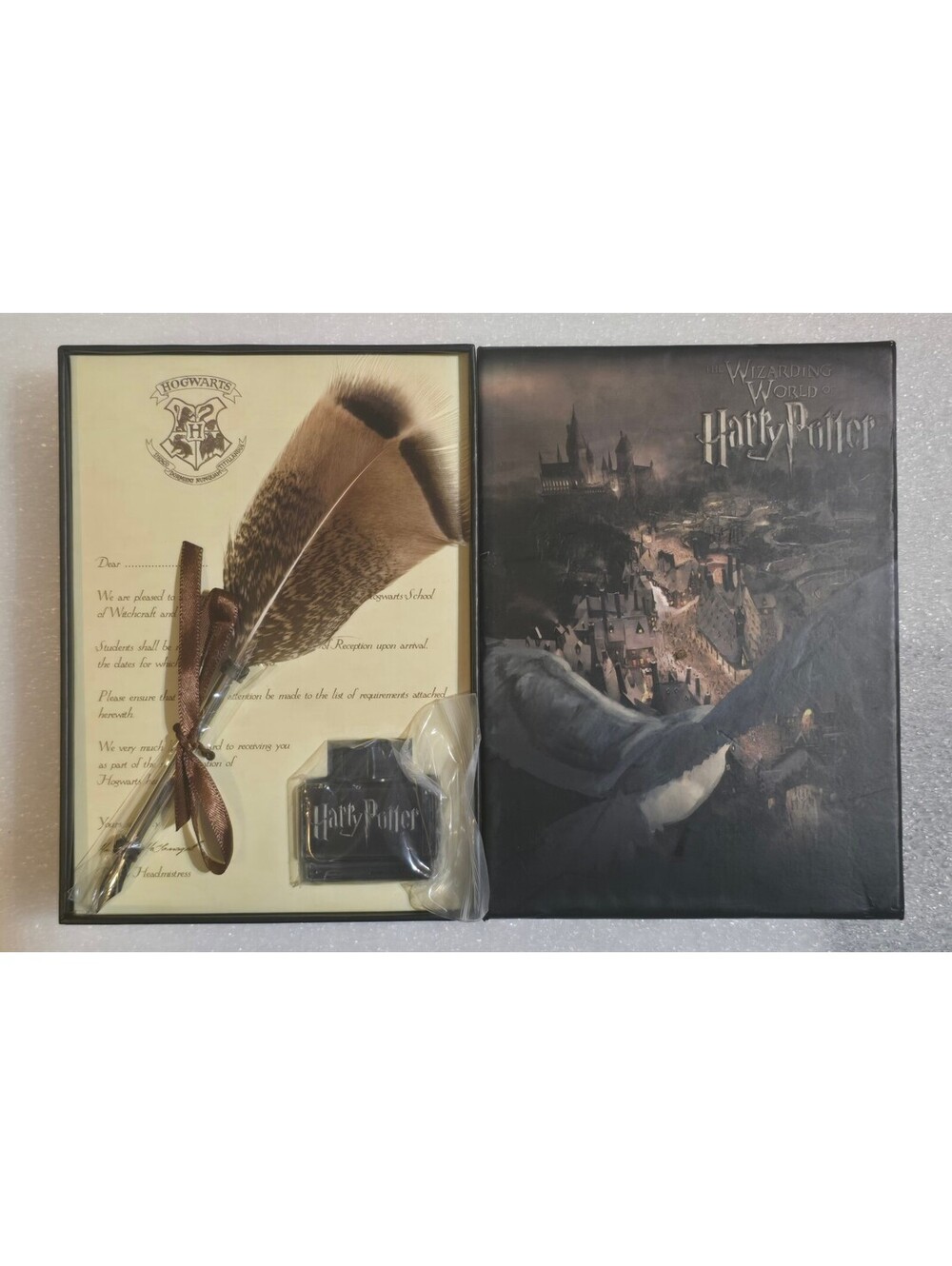 Harry Potter Hogwarts Acceptance Letter w/Quilll Pen & Ink